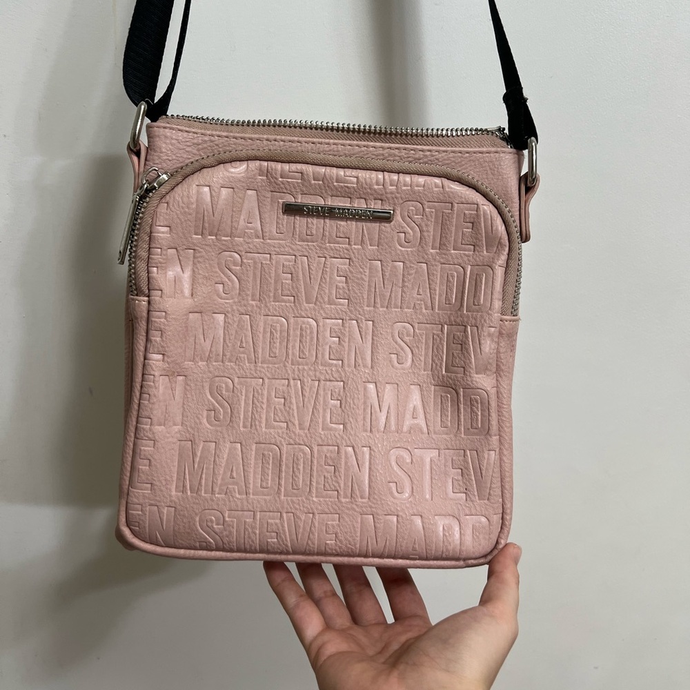 Pink Steve Madden crossbody bag